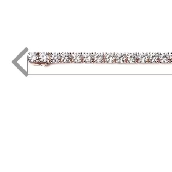 Lustro Stella Made with Finest CZ Tennis Bracelet in Vermeil Rose Gold Over Sil🆕 - Picture 4 of 7